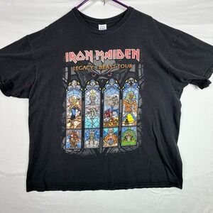 Iron Maiden T Shirt 2XL Black Legacy of the Beast World Tour 2018-19 Concert Tee